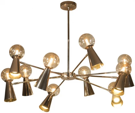 Потолочная люстра на штанге Loft It Halley 10046/10 Gold (220V, шарики)