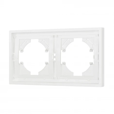 Рамка пластиковая FRM-TENDO-SFPL-2-WH (Arlight, Матовый белый) 054649
