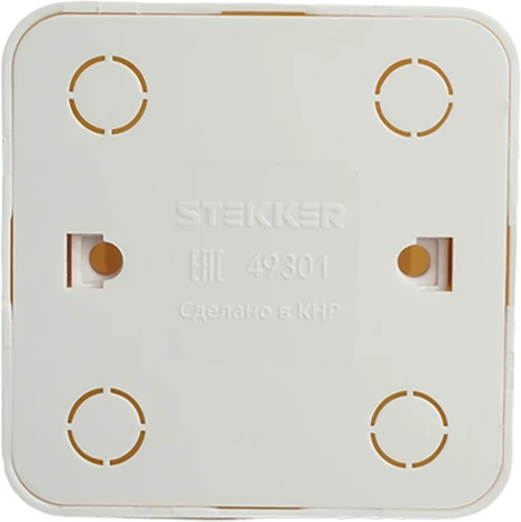 Розетка без заземления (белый) Stekker София 49301