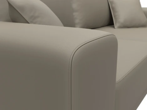 Диван прямой Льюес Лига Диванов (Экокожа) арт.126692