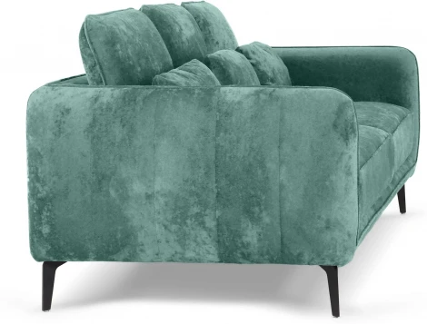 Диван Amsterdam трехместный ОГОГО (арт.786597), (Ткань,Велюр/Бирюзовый)