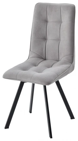 Стул ДАРЛИНГ 360 град. поворот. цвет B22 Серый, велюр / черный каркас M-City 64740