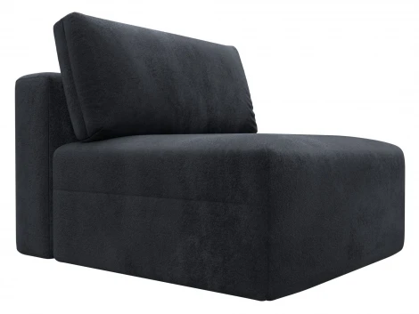 Модуль диван Лига-060 НПБ (ЛДСП,Брус,Фанера,Велюр/Темно-серый) Лига Диванов 129535