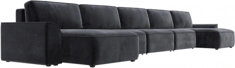 Диван п-образный Лига-048 НПБ МегаЛонг Лига Диванов (Велюр) арт.128333