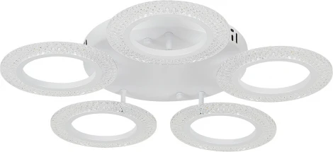 Потолочная люстра Natali Kovaltseva Simply LED LAMPS 81122/5C с пультом ДУ 80W, белый, LED