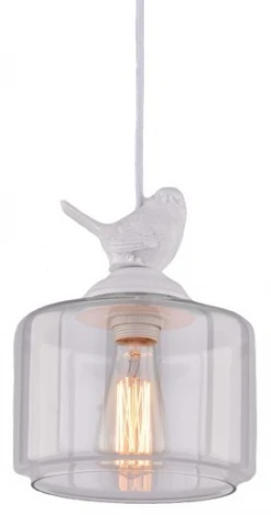 Подвесной светильник Arte Lamp Passero A8029SP-1WH (220V, на проводе, круглые, птички)