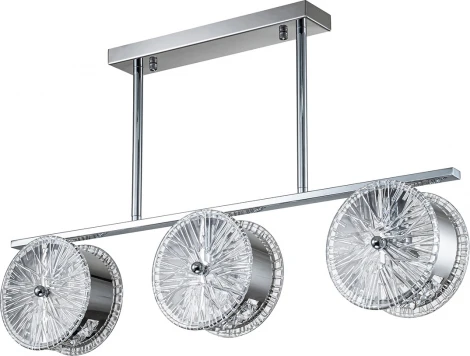 Потолочная люстра на штанге Escada Madeira 2105/3 3х40Вт Е14, металл/стекло, хром