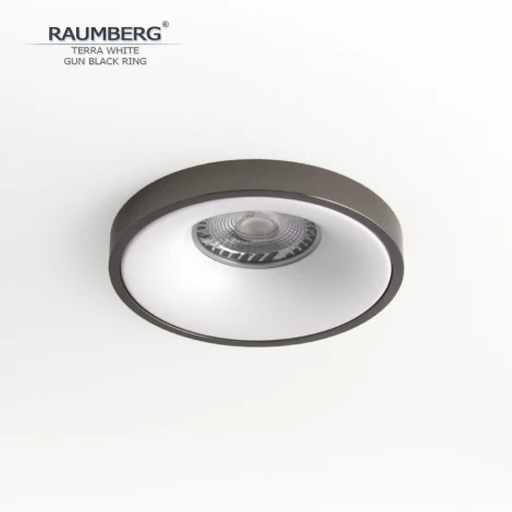 Встраиваемый светильник Raumberg TerraWh\GBk White\Gun Black