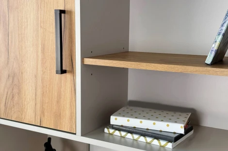 Лайт-2 Надстройка стола компьютерного 1200 Mebelson (ЛДСП/Дуб крафт золотой,Бежевый) арт.NKL02S1.2.3369