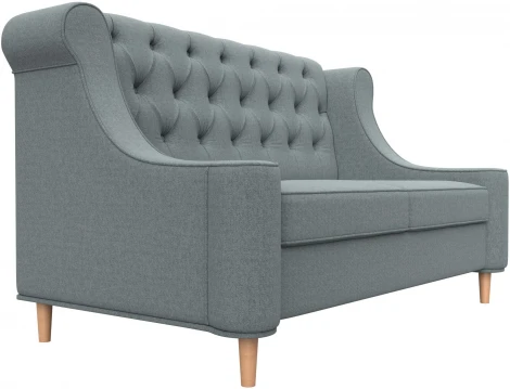 Диван кухонный прямой Бронкс (Серый/Рогожка) Лига Диванов арт.123733