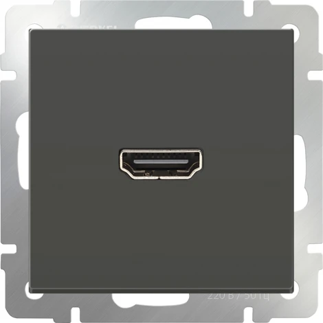 Розетка HDMI (серо-коричневый) WL07-60-11 (a039271)
