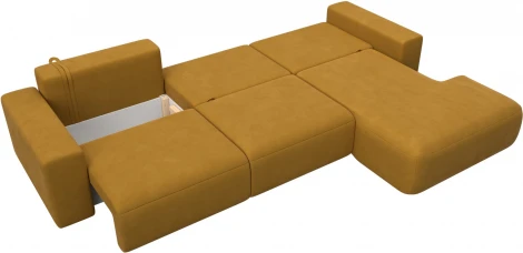 Диван угловой Лига-036 НПБ Классик Лонг правый угол Лига Диванов (Велюр) арт.127784