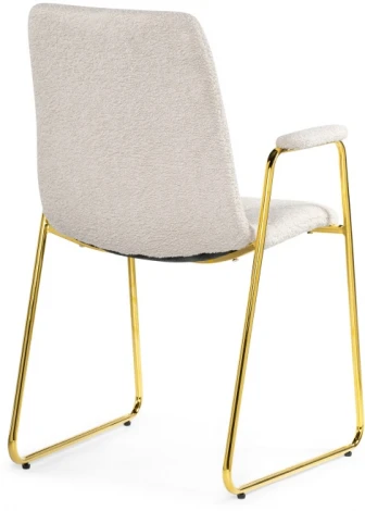 Стул Woodville на металлокаркасе Lana white / gold 15604