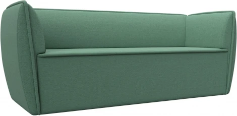 Диван кухонный прямой Бергамо 3-х местный (Зеленый/Рогожка) Лига Диванов арт.123181