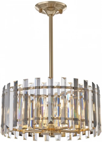 Подвесная люстра хрустальная на штанге Arte Milano Sorrento-5209 375209/5/350/390 GD (220V)