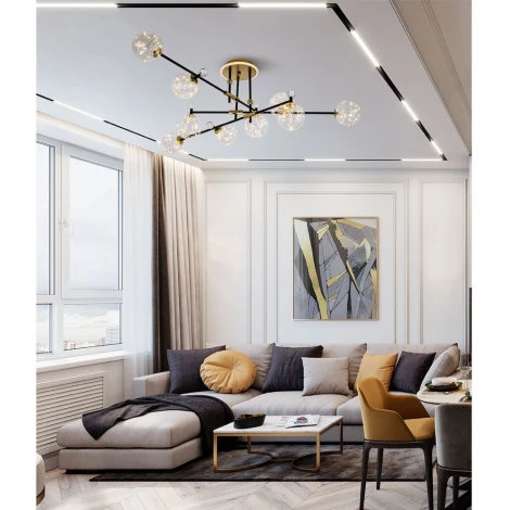 Потолочная люстра светодиодная на штанге с регулировкой цветовой температуры Modelux MODELUX ML.6079.9