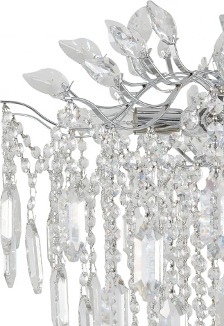 Потолочная люстра на штанге Escada Neda 2135/8P Chrome 8x40Вт E14, металл/хрусталь, хром/прозрачный (220V)