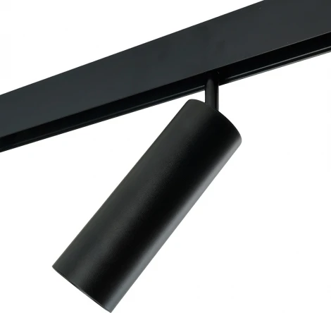 Трековый светодиодный светильник низковольтный 12W 48V черный с антибликовой решеткой Feron MGN308 48920 (круглые)