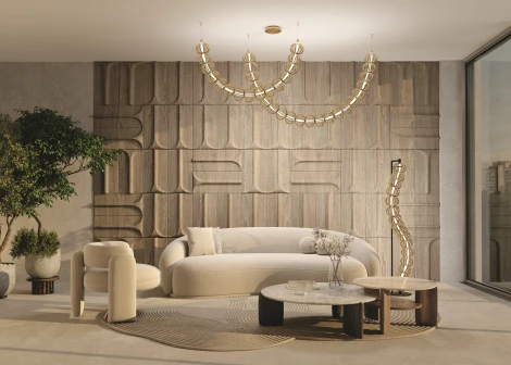 Торшер Maytoni Golden Cage MOD216FL-L38G3K (LED, 220V, выключатель, шарики)