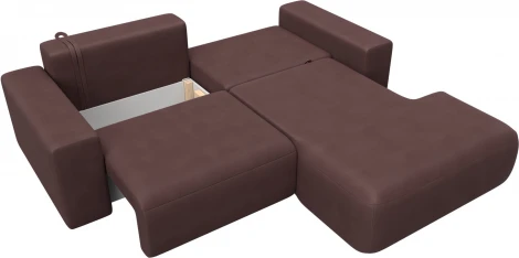 Диван угловой Лига-036 НПБ Классик правый угол Лига Диванов (Замша) арт.127739