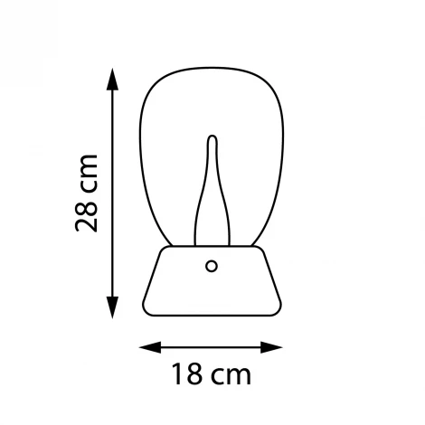 Настольная лампа диммируемая 10W 3000K прозрачный/белый Lightstar Uovo III 807906