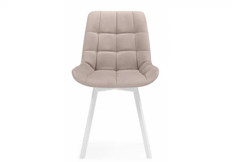 Стул на металлокаркасе Челси 360 латте (ZD 290) / белый 626086