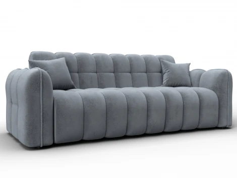 Диван-книжка Лига-112 (ДСП,ЛДСП,Велюр/Серый) Лига Диванов 136678