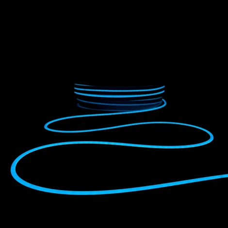 Односторонний Гибкий Неон 8х16мм Небесно-Голубой 12В, IP65 Laitcom FR-23519