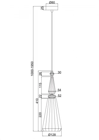 Подвесной светильник Maytoni Sunshine P028PL-01BL