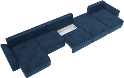Диван п-образный Лига-048 НПБ МегаЛонг Лига Диванов (Велюр) арт.128322