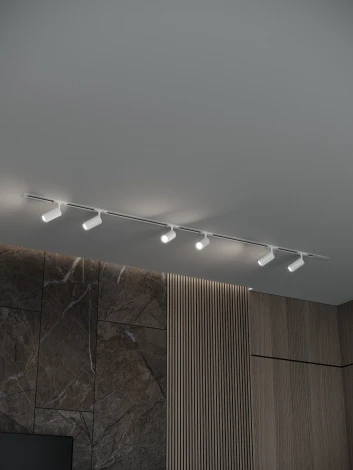 Трековая система в сборе встраиваемая однофазная 220V Hesby Lighting Skylite №3 HSBL_kompl_S003_VI2W4K