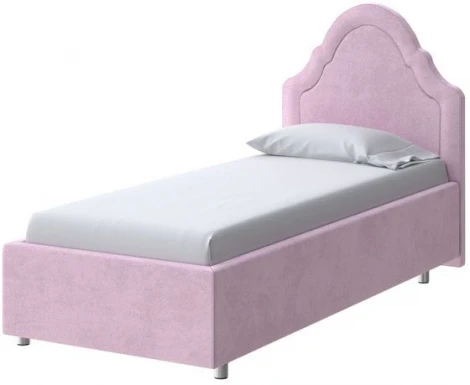 PROxSON Кровать Эльза (Ткань: Велюр Teddy Розовый фламинго) 80x190