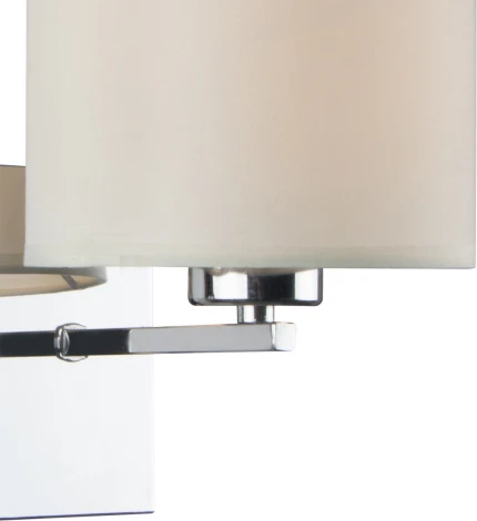 Бра Escada Hotel 550/1A 1x60Вт E27, металл/ткань, хром/белый (220V)