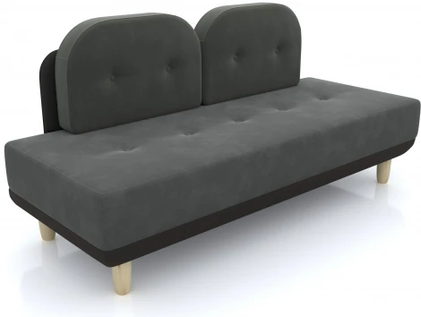 Диван Arsko Торли серый велюр