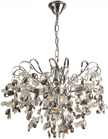 Подвесная люстра Reluce 08281-0.4-06 CR (220V, хрусталь, на цепи)