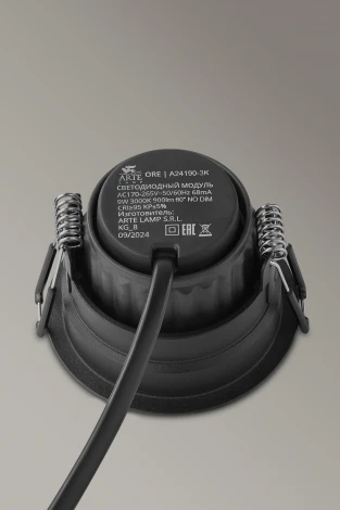 Точечный встраиваемый светильник Arte Lamp Ducre A8095PL-1BK (220V, круглые)