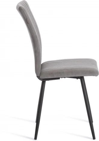 Стул обеденный Monte Carlo (Флок /Серый,Черный) Tetchair арт.24610