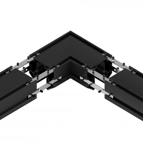 Соединитель для шинопровода под натяжной потолок, серебристый, 2 шт. Hesby Lighting ElDeko HSBL_0189