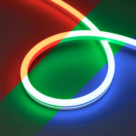 Светодиодная лента герметичная MOONLIGHT-PRO-SIDE-X360-12x24mm 24V RGB (12 W/m, IP68, 10m, wire x2) (Arlight, Вывод прямой) 055328