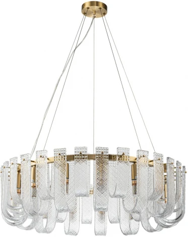 Подвесная люстра Belfast Severn 6601-800 BR CL (220V, на тросе, круглые)