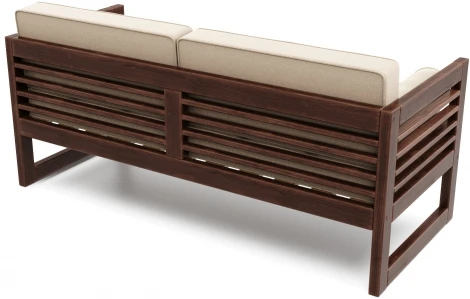 Диван Arsko прямой Сега Б орех велюр бежевый