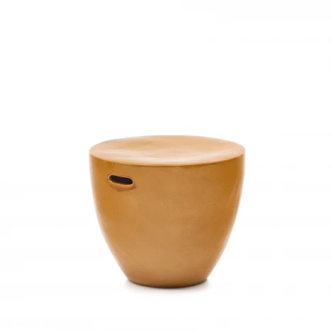 Mesquida Приставной столик из керамики горчичный La Forma (ex Julia Grup) 193432