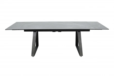 Стол NEW, Керамогранит, Черный матовый муар/Bayona grey/ Аврора Монако 102124