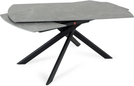 Раскладной обеденный стол Loon ОГОГО Обстановочка! (Керамика/Серый,Черный) арт.926794