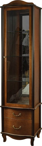 Шкаф-витрина Джульетта, орех Л Mebelik арт.008571