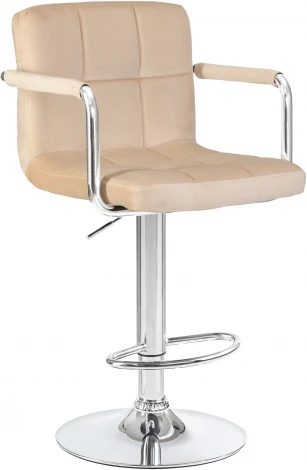 Стул барный KRUGER ARM (бежевый велюр (MJ9-10))