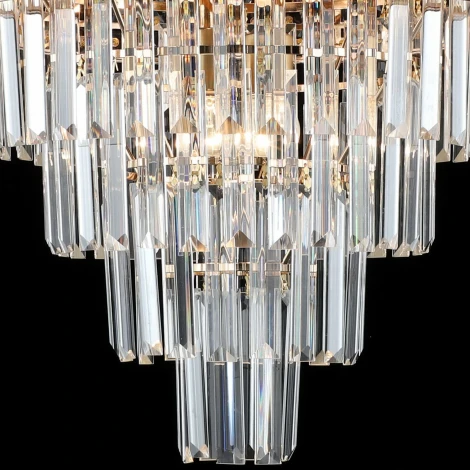 Подвесная люстра каскадная Reluce 02162-0.4-06 FGD (220V, хрусталь, на цепи)