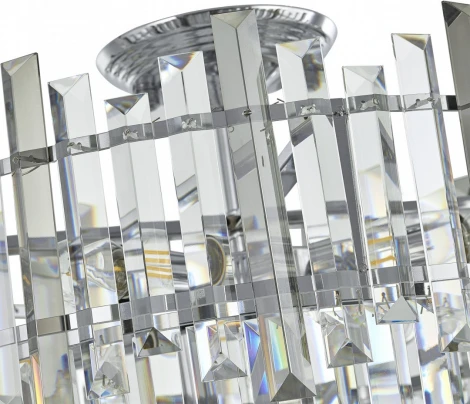 Потолочная люстра хрустальная на штанге Arte Milano Sorrento-4409 374409/7/60/470 CR (220V)