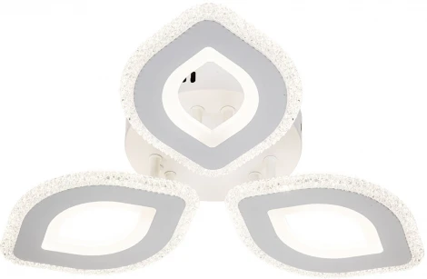 Потолочная люстра Diamond 10264/3 LED*61W White (ночной режим, 220V, пульт управления, цветы)