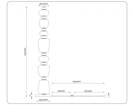 Торшер светодиодный Ambrella High Light LH53172